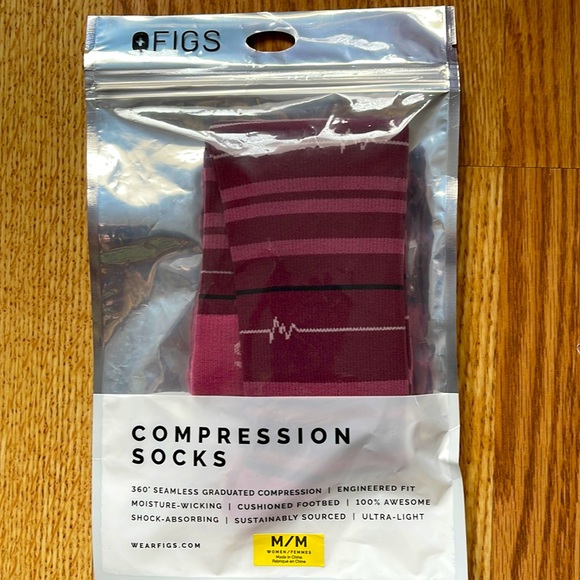 Figs Other Figs Compression Smart Socks M Nwt Ekg Stripe Poshmark